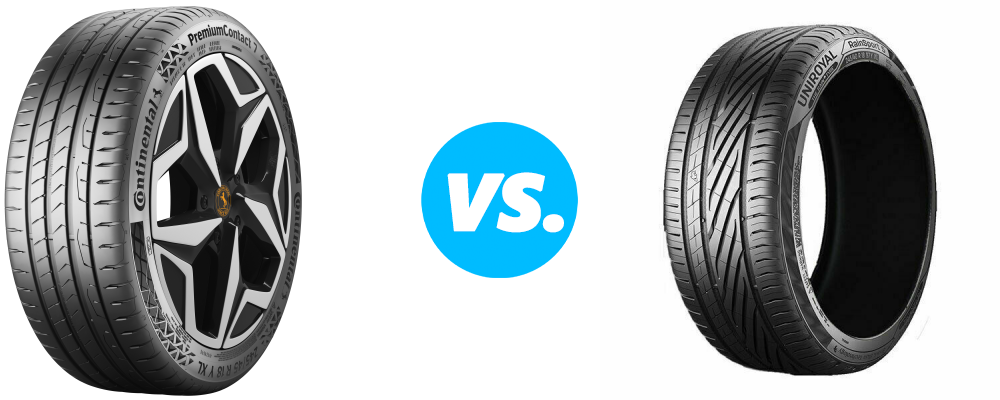 Continental PremiumContact 7 vs Uniroyal RainSport 5